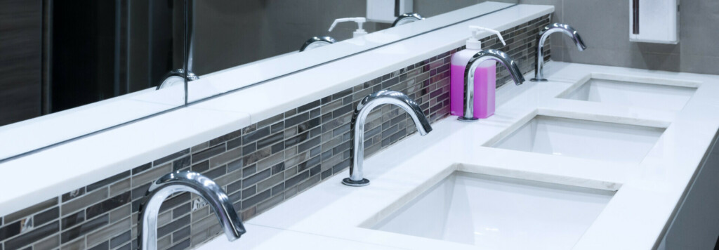 Toilet Sink Interior | Commercial Plumbing Services | Miller Plumbing & Drainage Ltd.