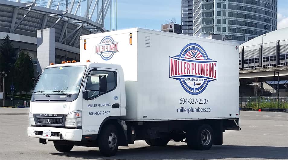 Miller Plumbing Truck Image Vancouver | Miller Plumbing & Drainage Ltd.