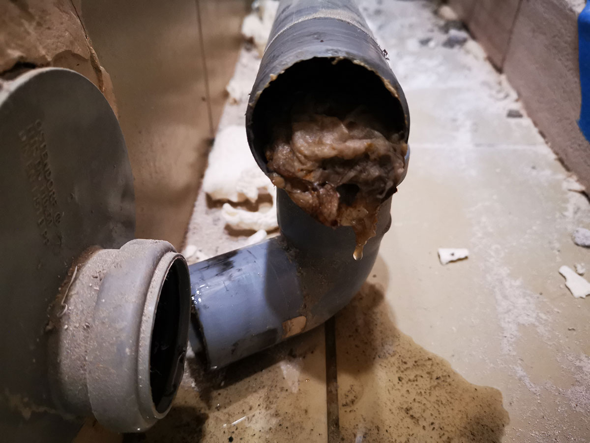 Untreated Drain Clogs | Plumbing System