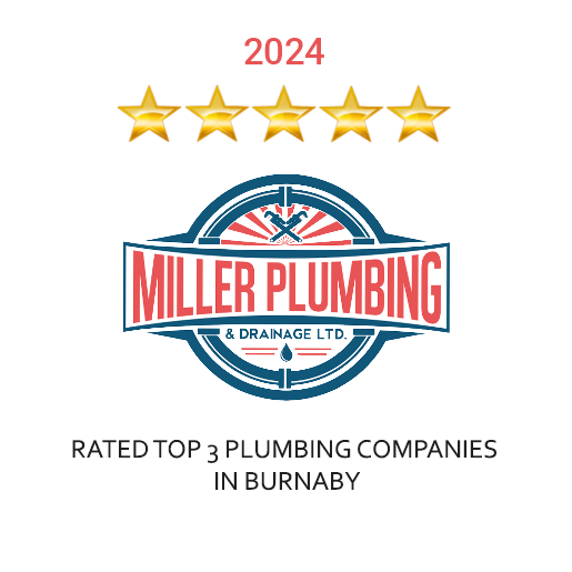 Top 3 Plumbing Companies Burnaby Badge - PNG | Miller Plumbing & Drainage Ltd.